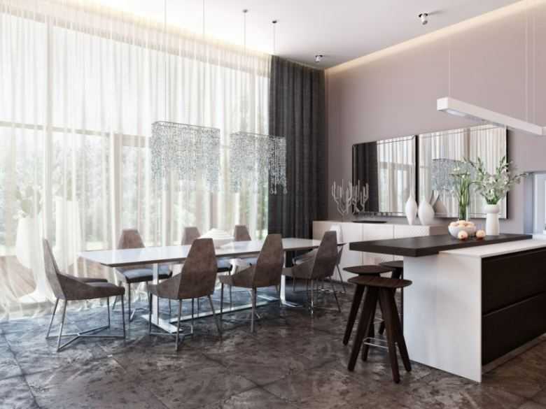 Шторы на кухню: фото идей, новинки, советы по оформлению