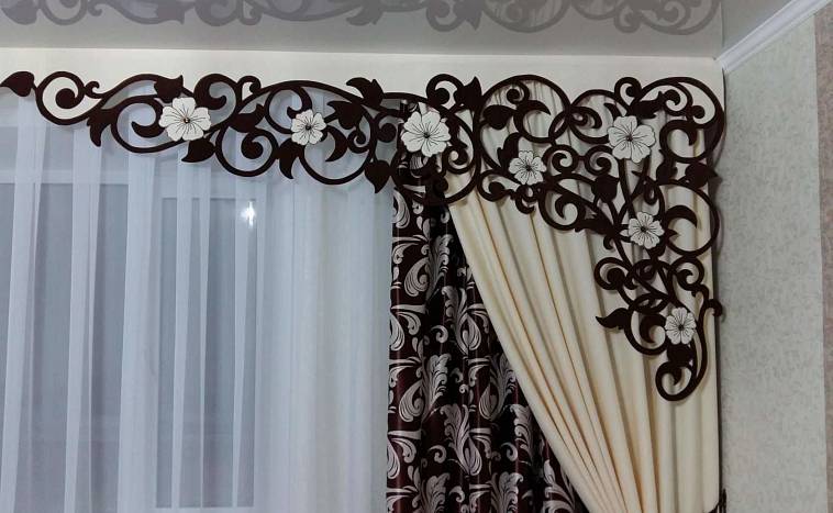 Ажурный ламбрекен: советы своими руками