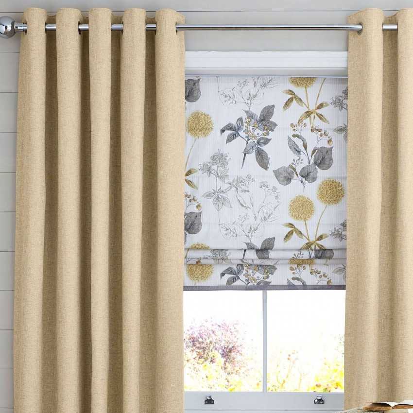 Шторы на люверсах в современном интерьере