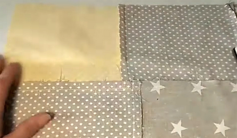 Вот так выглядит правильно сшитая и разглаженная изнаночная сторона полотна