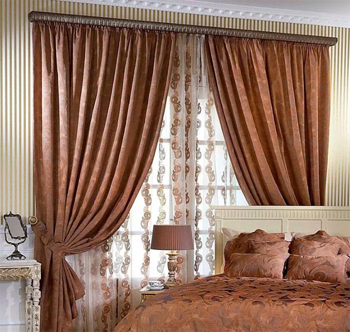 Шторы в спальню