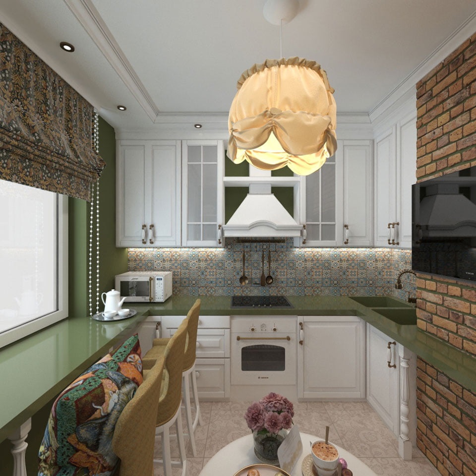 шторы лофт для кухни