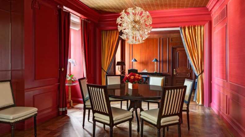 Красно-белая кухня