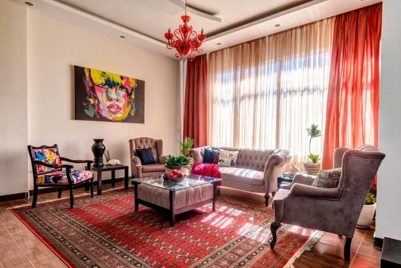 Красно-белая кухня