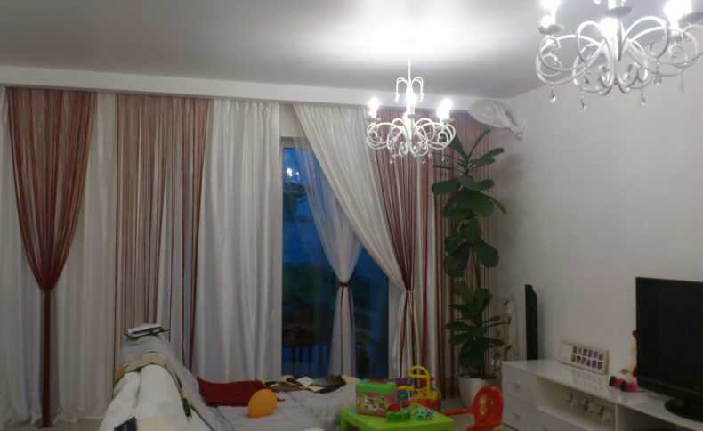 Нитяные шторы: виды, фото в интерьере, правила ухода