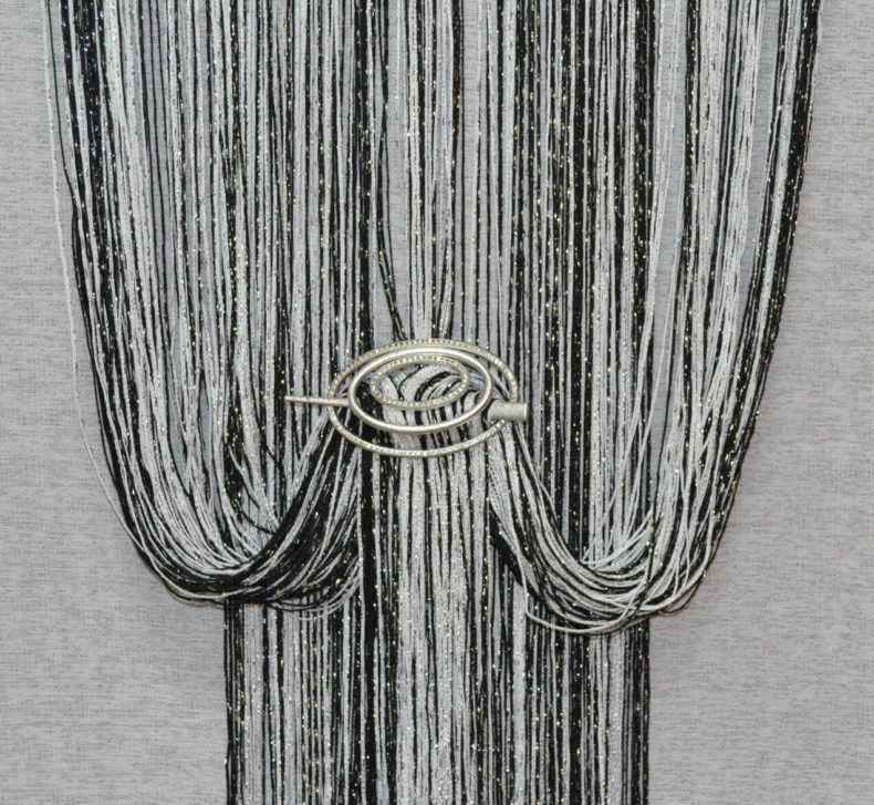 Нитяные шторы: виды, фото в интерьере, правила ухода