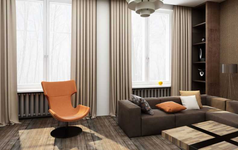 Плотные шторы блэкаут (Blackout) - фото красивого дизайна и сочетания в интерьере