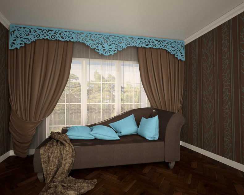 Комбинированные шторы из 2х цветов для гостиной, спальни и зала с переходом, из двух полотен