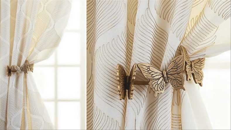 Подхваты для штор: фото в интерьере, как сшить своими руками, выкройки