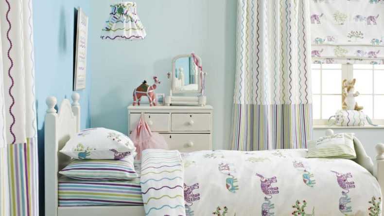 Короткие шторы для детской: виды, материалы