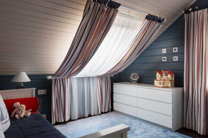 Шторы в полоску - примеры красивого дизайна и современного оформления