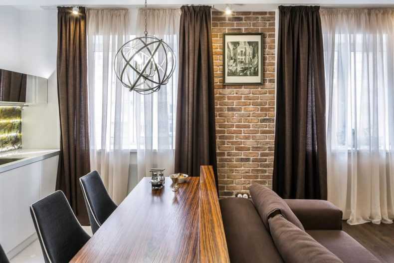 Шторы в лофт интерьере: правила выбора цвета