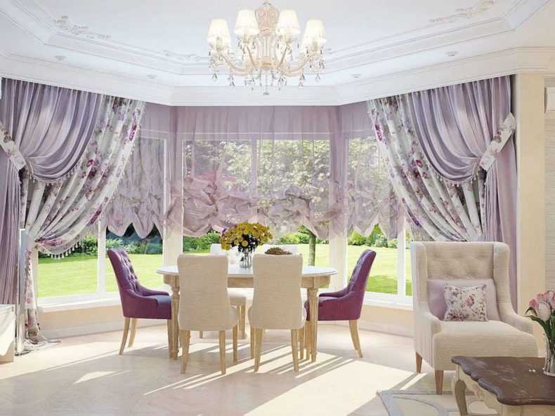 Шторы в стиле прованс