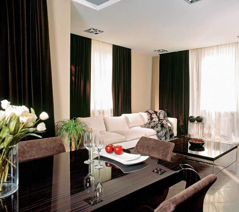 Темные шторы - фото лучших идей и новинок дизайна