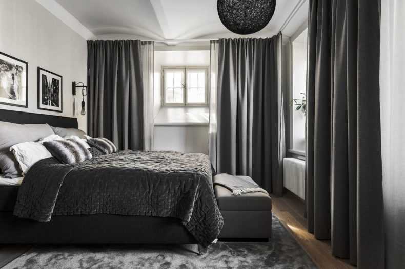 Темные шторы - фото лучших идей и новинок дизайна