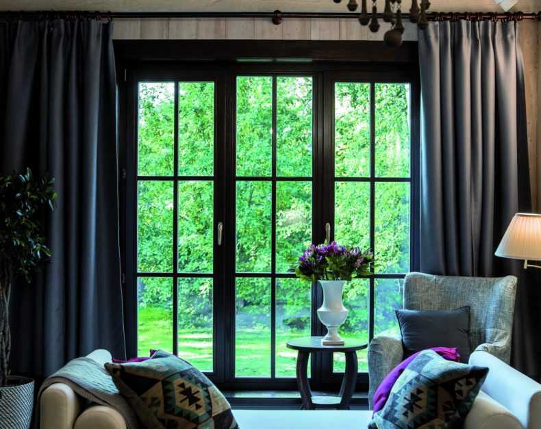 Темные шторы - фото лучших идей и новинок дизайна