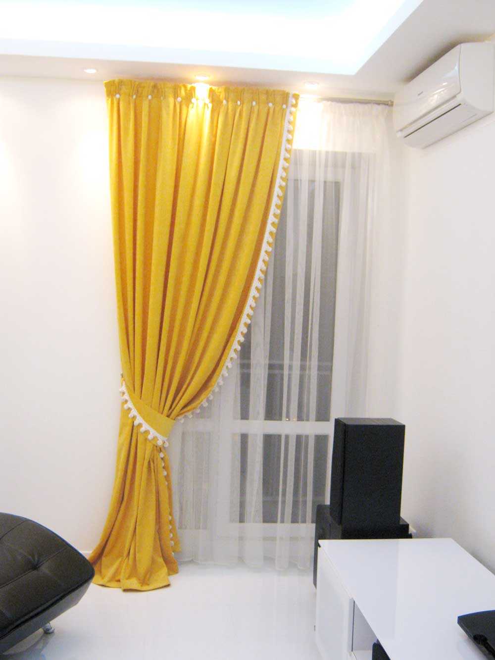 Желтые шторы - фото идеальных примеров необычных сочетаний и стильных идей применения