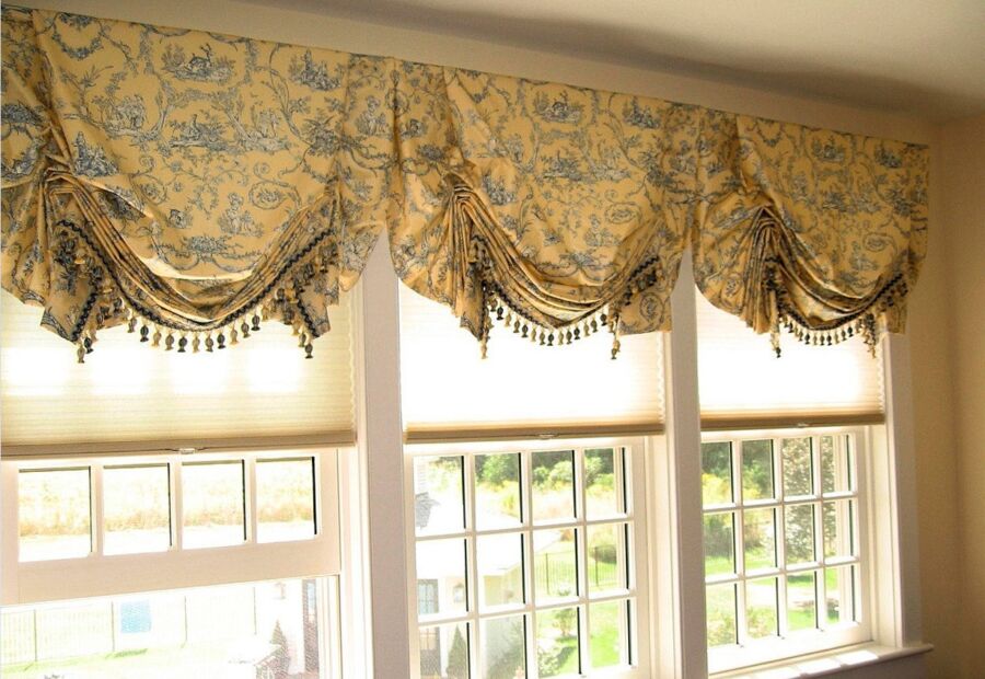 Новинки штор для кухни 2023 года - фото стильных современных штор, модный актуальный дизайн штор для кухни в текущем году