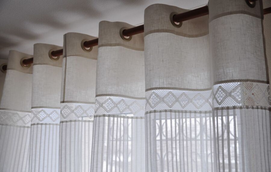 Занавески на кухню - новинка современных коротких и длинных модных кухонных занавесок