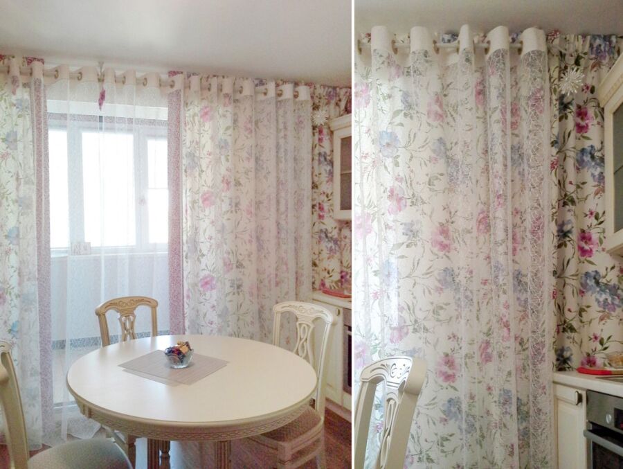 Занавески на кухню - новинка современных коротких и длинных модных кухонных занавесок