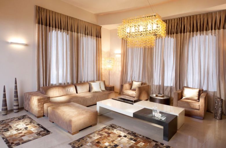 Шторы из органзы на кухню или в гостиную, модели занавесок