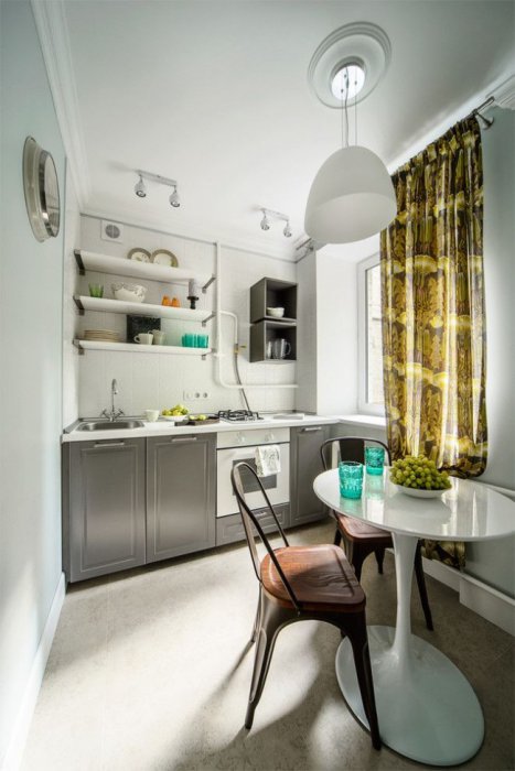 Шторы на кухню: фото самых стильных фасонов, модные цвета и узоры, советы по выбору