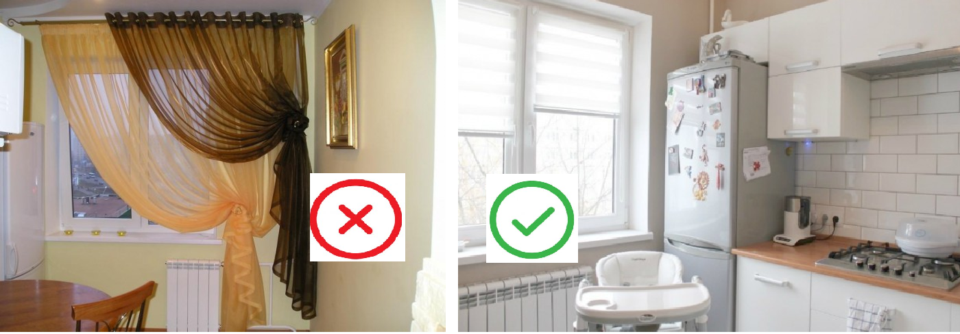 Шторы на кухню: фото самых стильных фасонов, модные цвета и узоры, советы по выбору