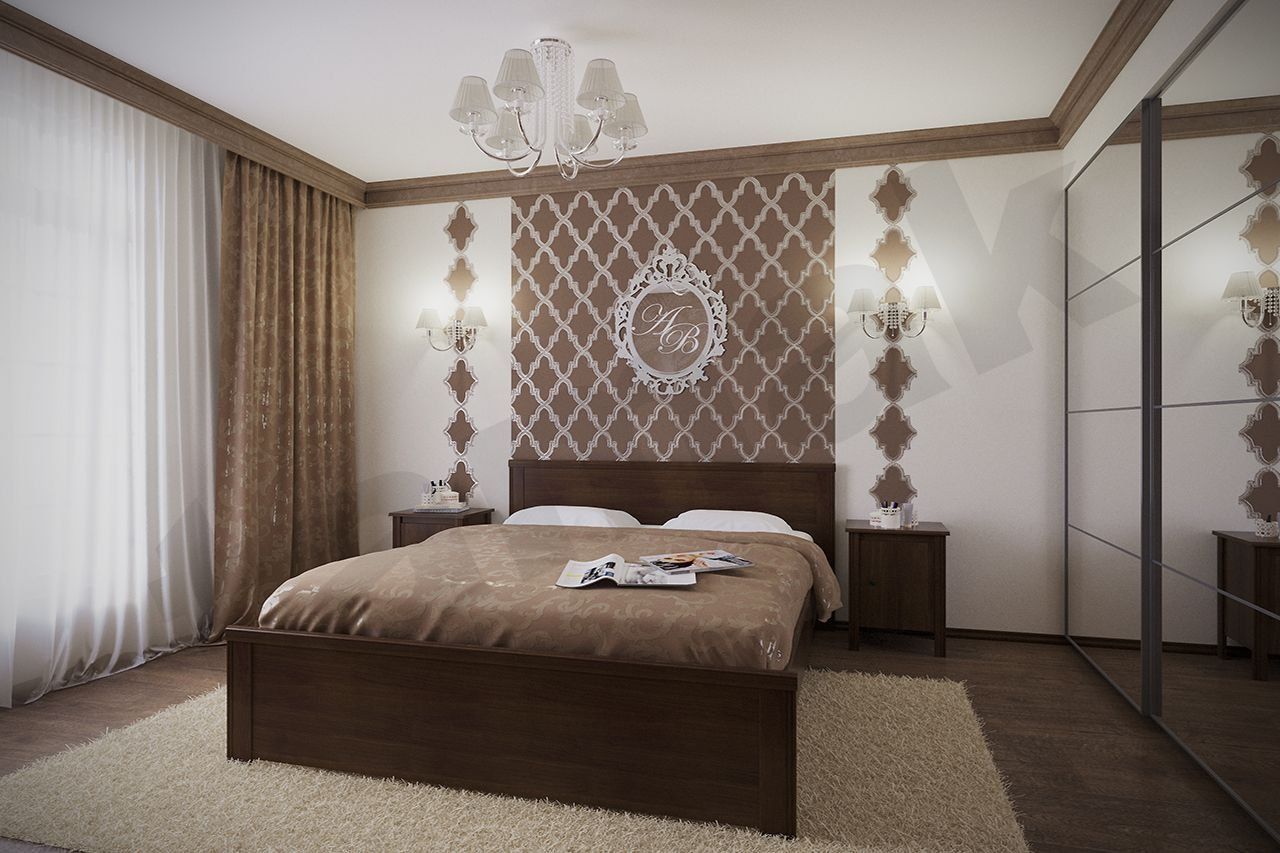 Коричневая спальня