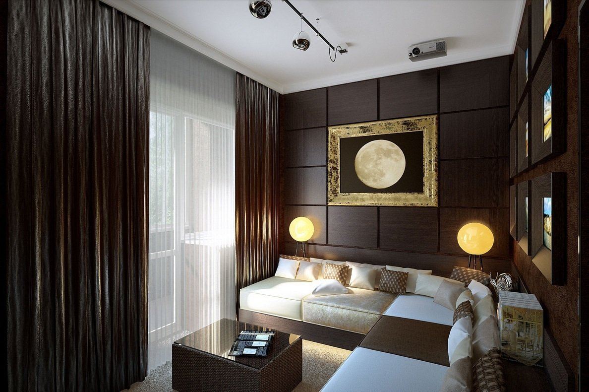 Коричневая спальня