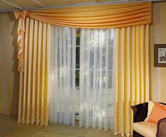 Фото красивых ламбрекенов для зала - дизайн