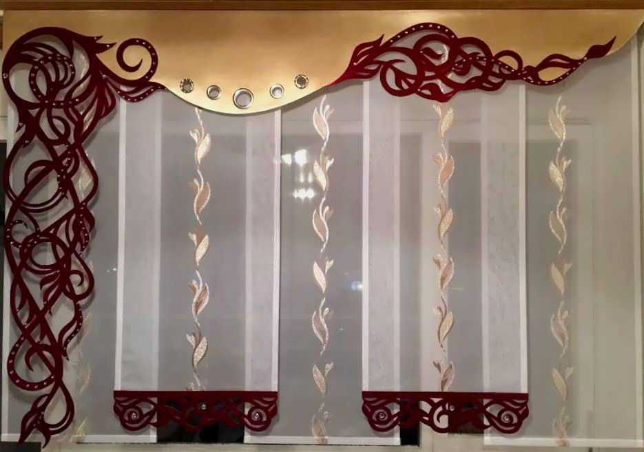 Фото красивых ламбрекенов для зала - дизайн