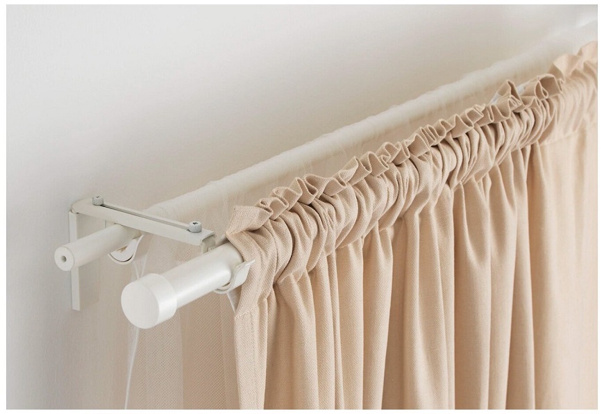 двухрядный - потолочный раздвижной для классических штор