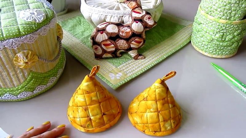 Прихватки своими руками: пошаговый мастер-класс по выкройке прихваток для кухни из ткани