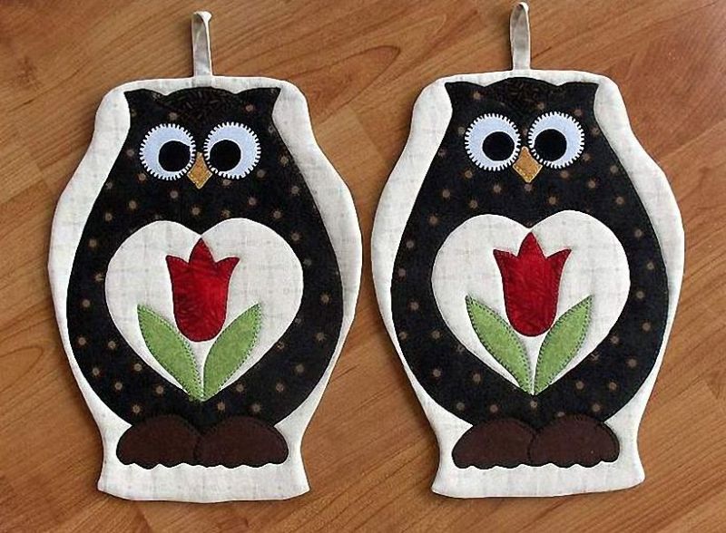 Прихватки своими руками - схемы и мастер-классы по выкройке прихваток для кухник