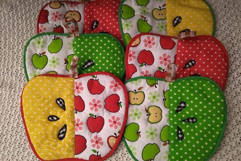 Прихватки своими руками - схемы и мастер-классы по выкройке прихваток для кухник