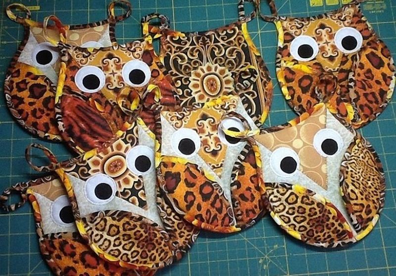 Прихватки своими руками - схемы и мастер-классы по выкройке прихваток для кухник