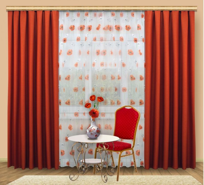 Тюль в гостиную: новинки красивого дизайна для зала