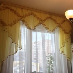 Занавески на кухню - новинка современных коротких и длинных модных кухонных занавесок