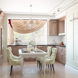 Занавески на кухню - новинка современных коротких и длинных модных кухонных занавесок