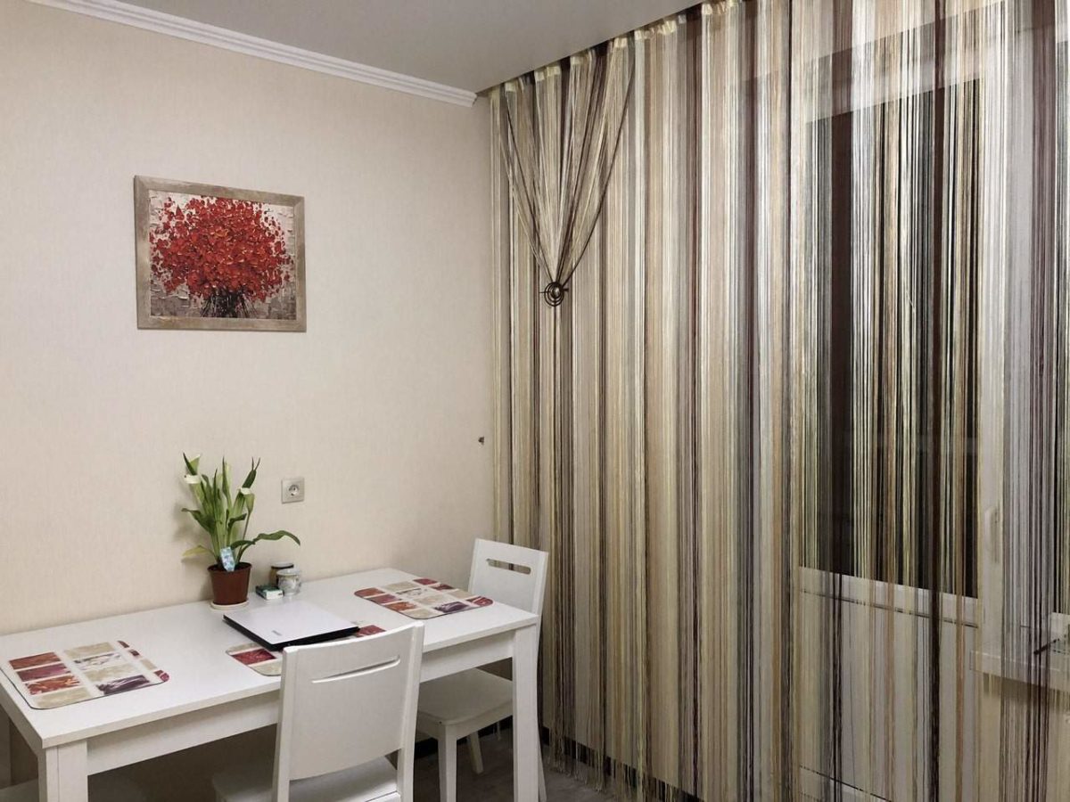 Нитяные шторы в интерьере