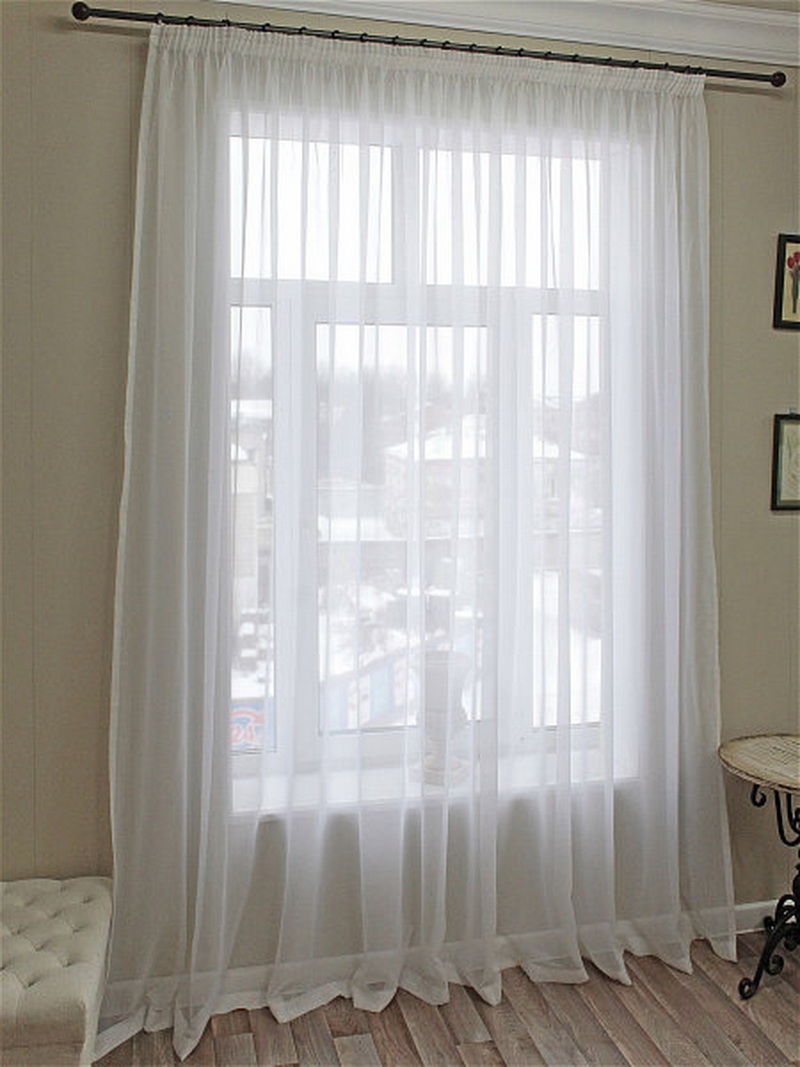 Тюль из двух половинок — варианты в интерьере