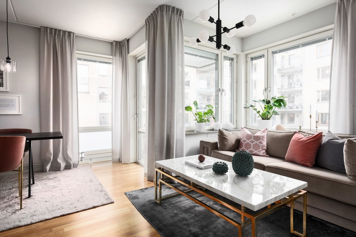 Шторы для гостиной (зала), как выбрать, виды штор