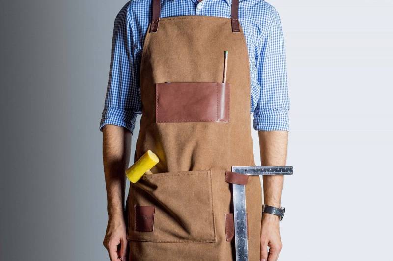 Выкройка красивого фартука для кухни для кухни своими руками