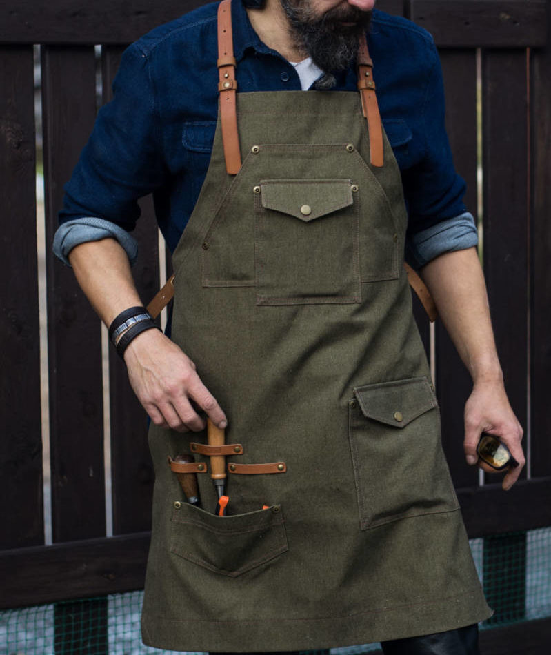 Выкройка красивого фартука для кухни для кухни своими руками