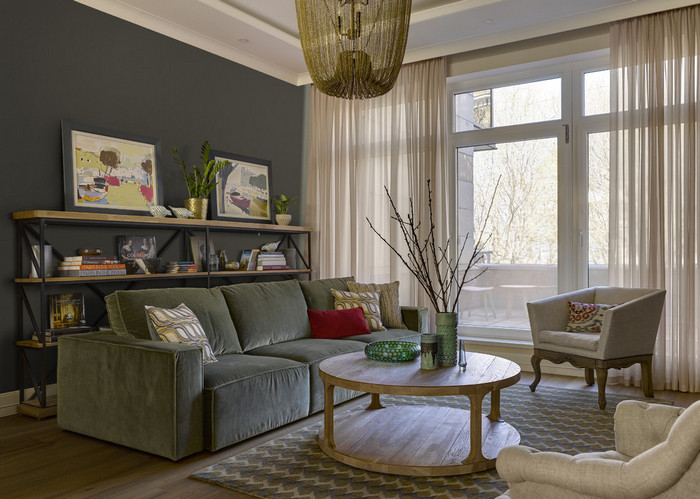 какие шторы подходят к серым стенам