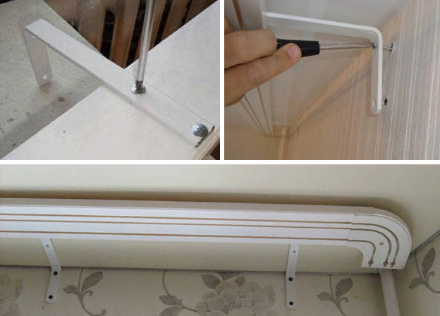 На кронштейнах