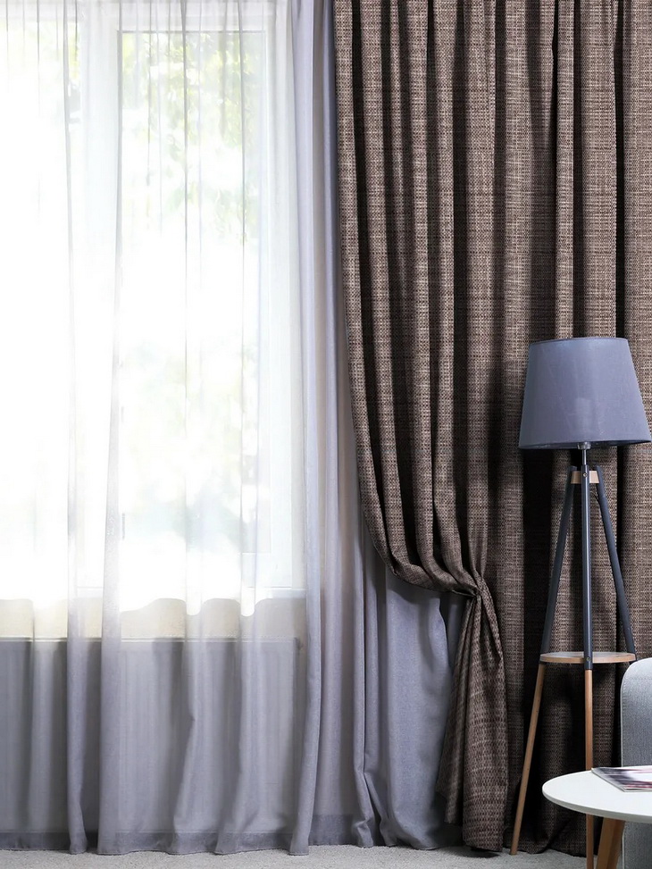 Шторы из рогожки