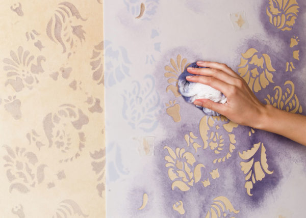 Краска на тюле