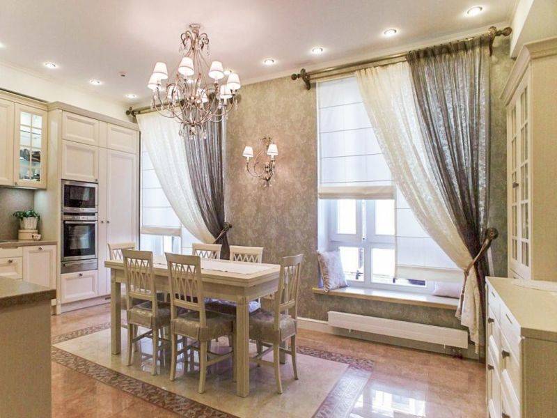 Шторы на кухню — лучшие идеи и новинки