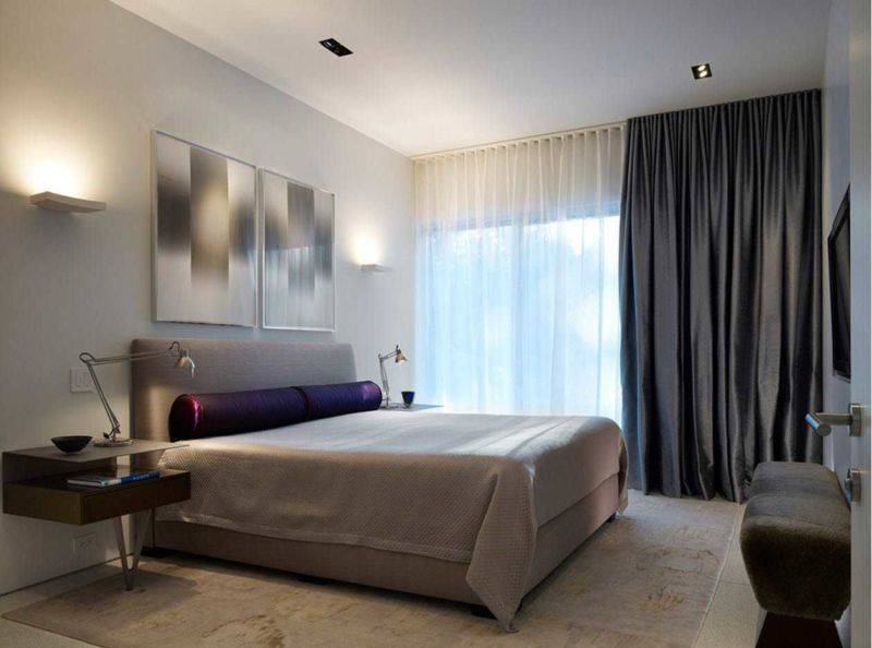 Шторы к серым обоям - фото идей цвета штор в спальню, зал, гостиную, кухню к серым обоям